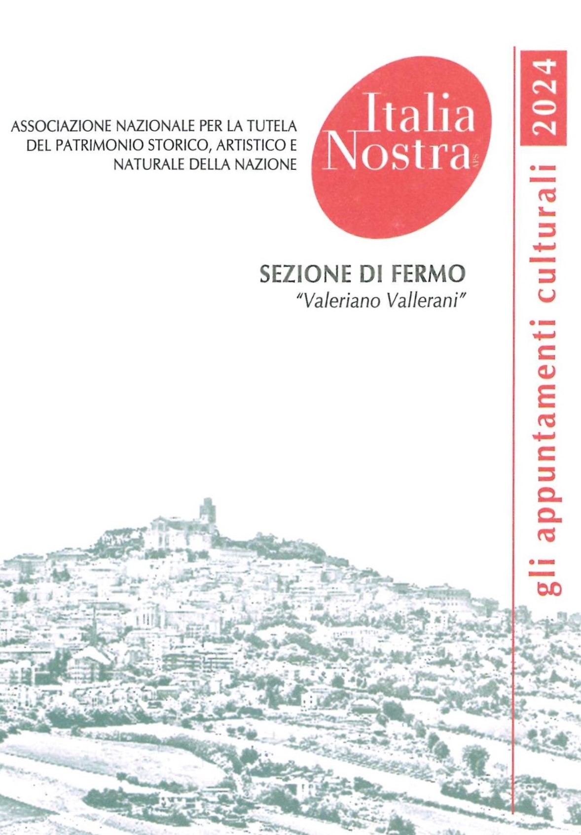 locandina appuntamenti culturali 2024 Italia Nostra Fermo